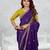 blue color star georgette embroidered sarees