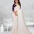 white color star georgette embroidered sarees