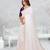 white color star georgette embroidered sarees