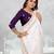 white color star georgette embroidered sarees
