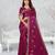 light purple color star georgette embroidered sarees