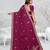 light purple color star georgette embroidered sarees