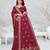 light maroon color star georgette embroidered sarees