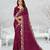  light purple color star georgette embroidered sarees