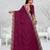  light purple color star georgette embroidered sarees