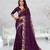   purple color star georgette embroidered sarees