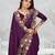   purple color star georgette embroidered sarees