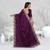   purple color star georgette embroidered sarees