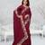   light maroon color star georgette embroidered sarees