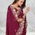   light maroon color star georgette embroidered sarees