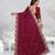   light maroon color star georgette embroidered sarees