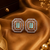 Rose gold finish mint elegance octagon earrings