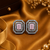 Rhodium finish blush luxe octagon studs