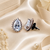 Crystal aurora halo studs
