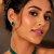 Emerald royale halo studs