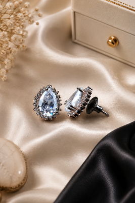 Crystal aurora halo studs 3