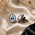 Crystal aurora halo studs