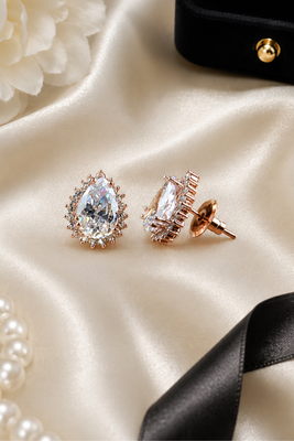 Crystal royale halo studs 1