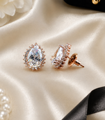 Crystal royale halo studs