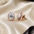 Crystal royale halo studs