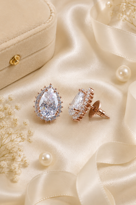 Crystal royale halo studs 3