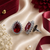 Royal ruby celeste studs