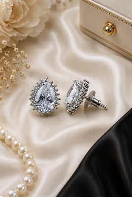 Celeste crystal halo studs 2