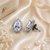Celeste crystal halo studs