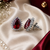 Royal ruby celeste studs