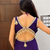 Purple designer embroidey faux georgette kurta dupatta pant set