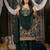 Green embroidered chinon panjabi suit set