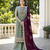 Pista embroidered faux georgette kurta set