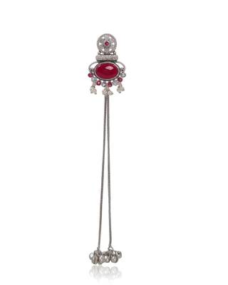Designer Kashmiri Long Chain Earrings for Women | Silver Plated Traditional Jewelry 3