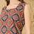 Printed Square Neck  Cotton Straight Short Kurti
