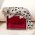 Silver plated ruby red stone crouching leopard brooch