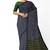 steel grey striped cotton blend saree with green pallu