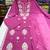 Women's Cotton Embroidered Kurta Pant with Dupatta -Onion Pink