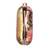 Beige based floral and bird printed clutch bag for women with detachable chain strap