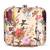 Beige flower & birds print hand clutch for women & girls
