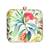 Light green floral printed clutch bag for women with detachable strap