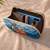 Blue & orange radha krishna printed box clutch bag for women with detachable strap