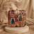Mughal doors printed clutch bag for women with detachable sling