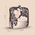 Black & off white floral printed sling clutch bag for women