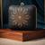 Black & golden mandala printed box clutch bag with detachable chain strap