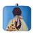Women multicoloured printed box clutch for women with detachable strap
