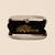 Womens birds floral printed clutch bag with detachable metal chain strap