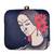 Blue & red indian women printed trendy clutch bag for ladies