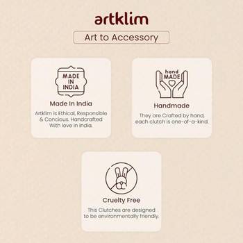 Blue & red indian women printed trendy clutch bag for ladies 4
