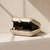 Line art portrait printed clutch bag for women with detachable strap