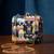 Floral embroidered box clutchbag for women with detachable strap